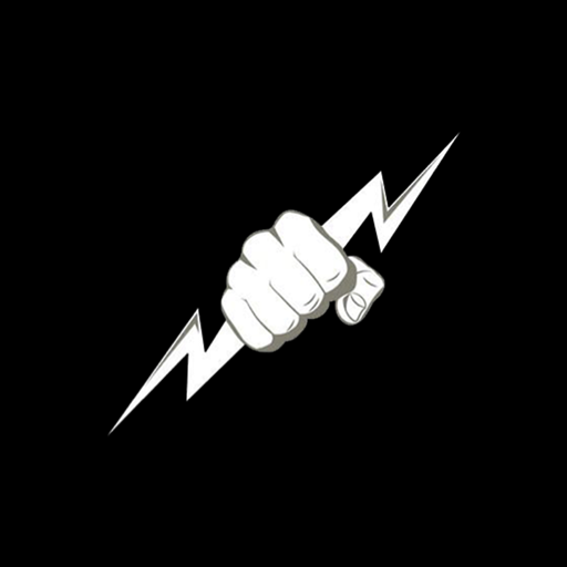 Zeus Media Player app icon - a fist holding a lightning bolt